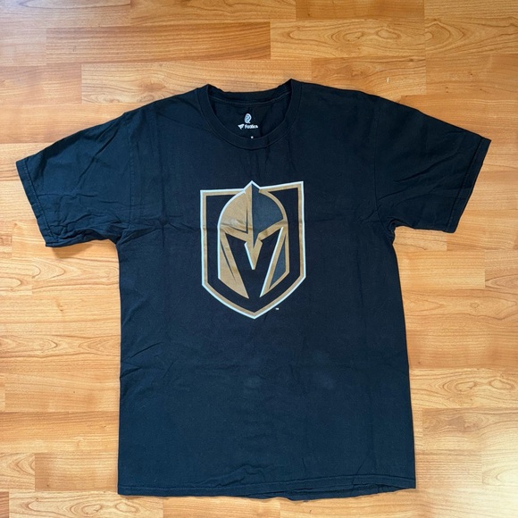 Men's Vegas Golden Knights Black Primary Logo T-Shirt - Picture 1 of 6